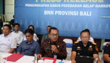 Foto ; ketika BNN Provinsi Bali konfrensi pers 
